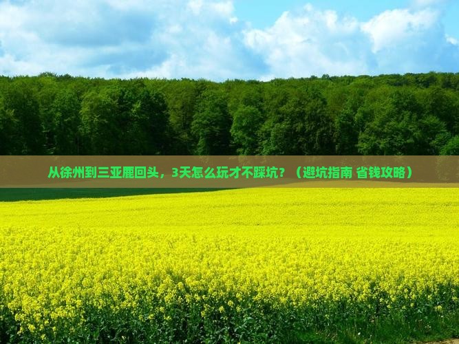 徐州前往三亚鹿回头旅游网红地点