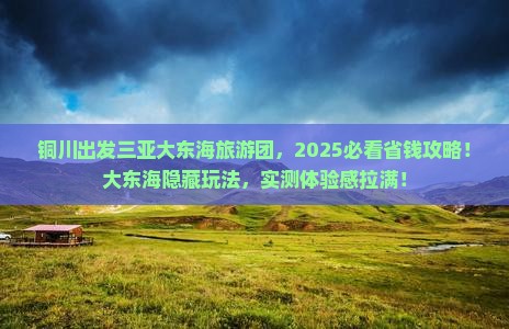 铜川出发三亚大东海大型旅游团