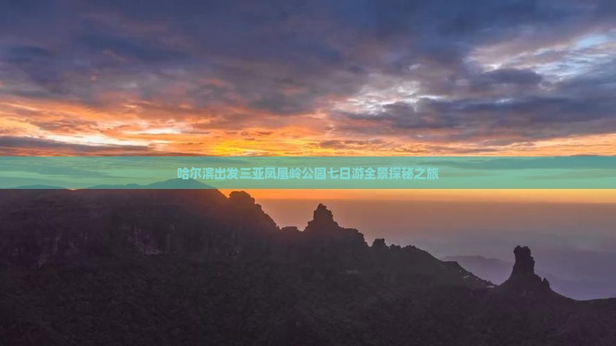 哈尔滨出发三亚凤凰岭公园七日游全景探秘之旅