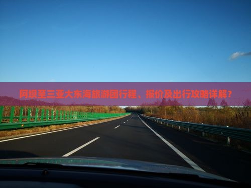 阿坝至三亚大东海旅游团行程、报价及出行攻略详解？