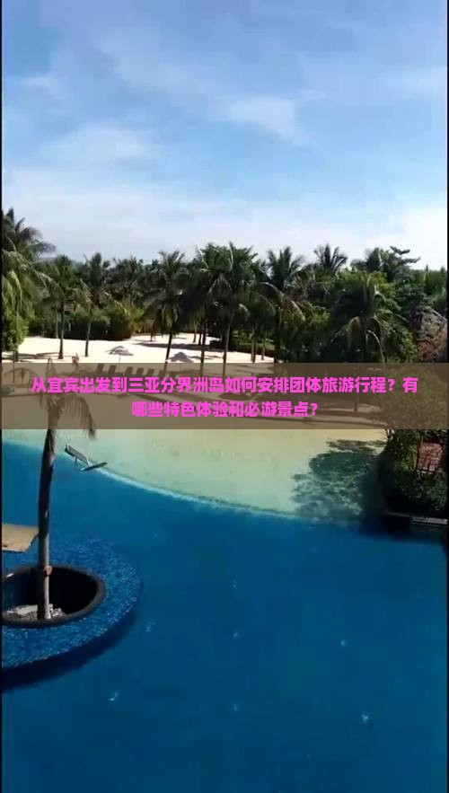 从宜宾出发到三亚分界洲岛如何安排团体旅游行程？有哪些特色体验和必游景点？