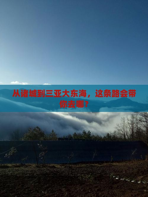 从诸城到三亚大东海，这条路会带你去哪？