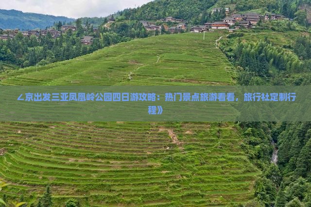 ∠京出发三亚凤凰岭公园四日游攻略：热门景点旅游看看，旅行社定制行程》