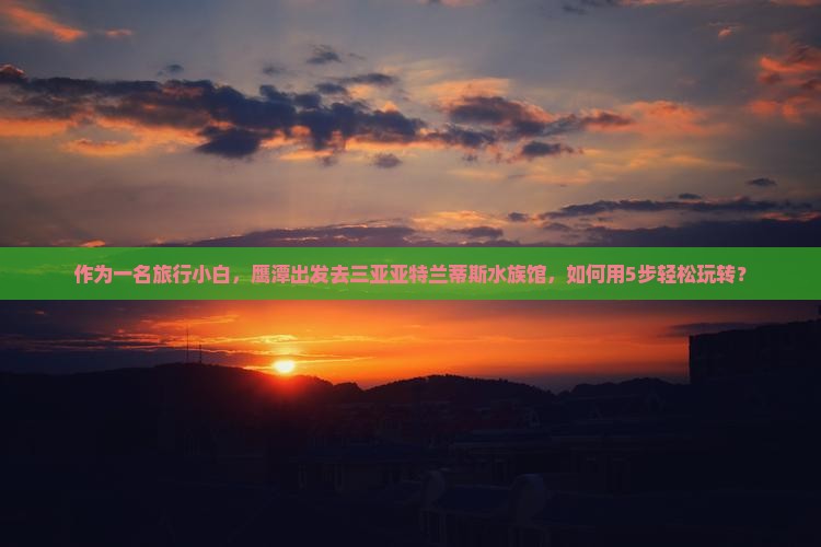 作为一名旅行小白，鹰潭出发去三亚亚特兰蒂斯水族馆，如何用5步轻松玩转？