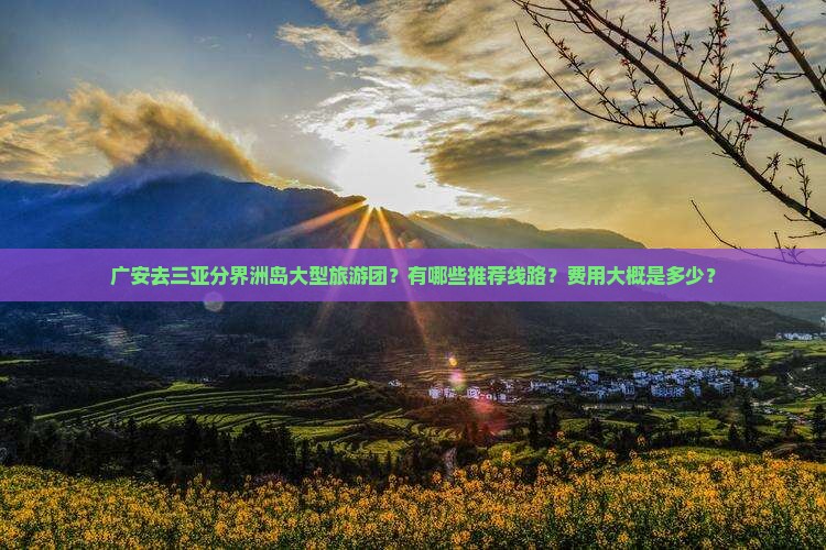 广安去三亚分界洲岛大型旅游团？有哪些推荐线路？费用大概是多少？