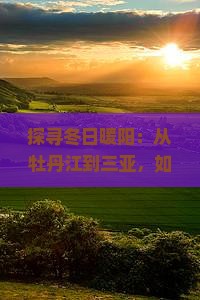 探寻冬日暖阳：从牡丹江到三亚，如何畅游分界洲岛的秘密基地？