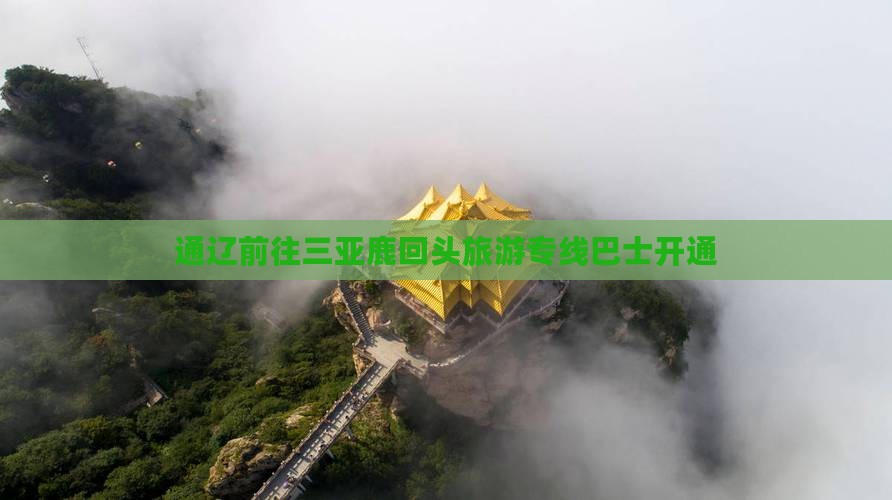 通辽前往三亚鹿回头旅游专线巴士开通