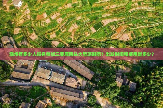 滁州有多少人报名参加三亚鹿回头大型旅游团？出发时间和费用是多少？