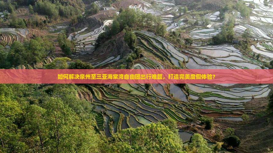 如何解决泉州至三亚海棠湾自由团出行难题，打造完美度假体验？