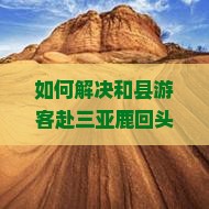 如何解决和县游客赴三亚鹿回头自由团遇到的难题？