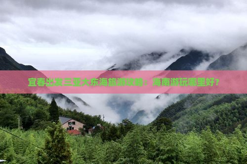宜春出发三亚大东海旅游攻略：海南游玩哪里好？