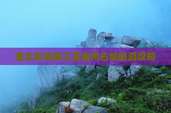 淮北去三亚崖洲古城团体旅游
