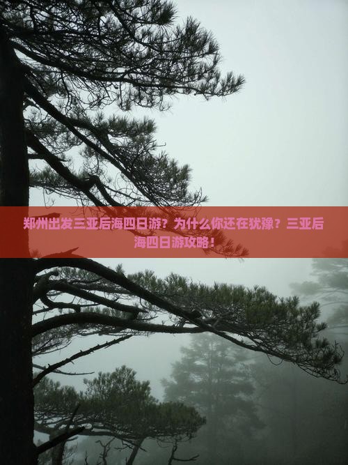 郑州出发三亚后海四日游