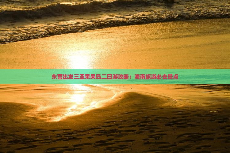 东营出发三亚呆呆岛二日游
