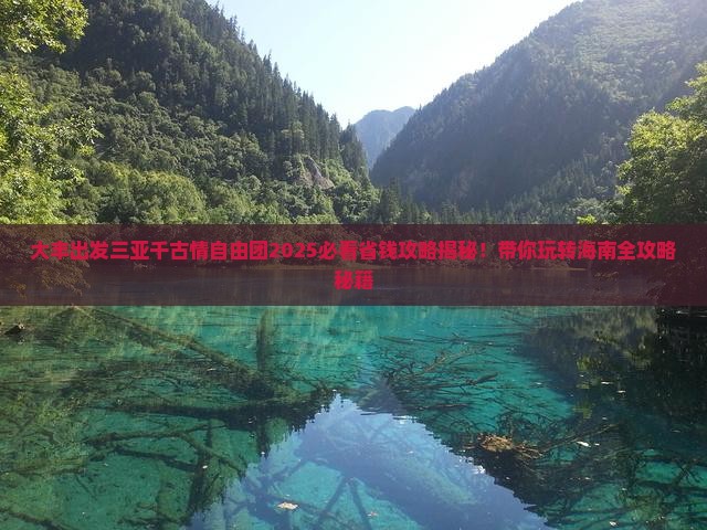 大丰出发三亚千古情自由团