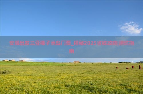 安顺出发三亚椰子洲岛门票