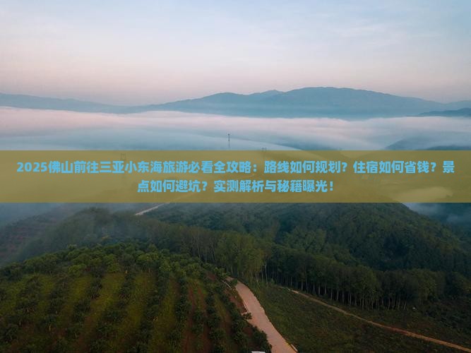 佛山前往三亚小东海旅游