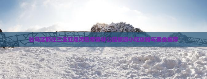 驻马店前往三亚亚龙湾热带森林公园旅游小吃攻略与美食推荐
