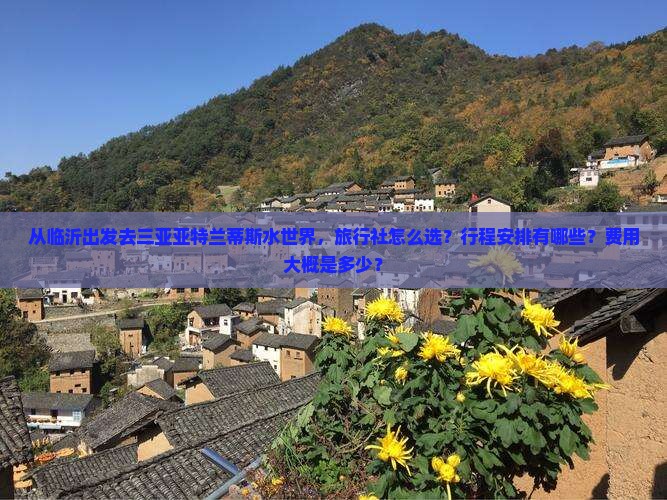 从临沂出发去三亚亚特兰蒂斯水世界，旅行社怎么选？行程安排有哪些？费用大概是多少？