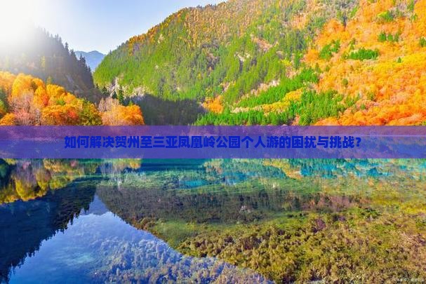 如何解决贺州至三亚凤凰岭公园个人游的困扰与挑战？