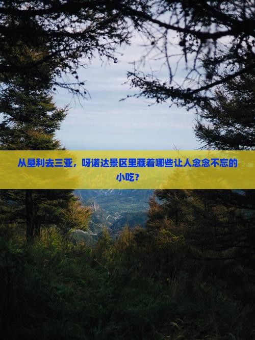 从垦利去三亚，呀诺达景区里藏着哪些让人念念不忘的小吃？