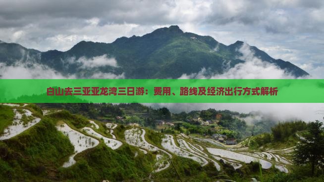 白山去三亚亚龙湾三日游：费用、路线及经济出行方式解析