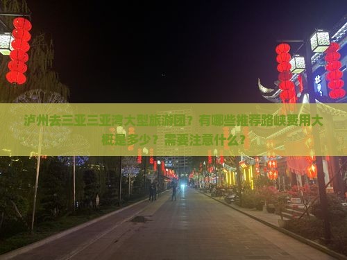 泸州去三亚三亚湾大型旅游团？有哪些推荐路峡费用大概是多少？需要注意什么？