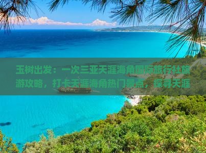 玉树出发：一次三亚天涯海角国际旅行社旅游攻略，打卡天涯海角热门景点，探寻天涯海角之美旅行打卡点