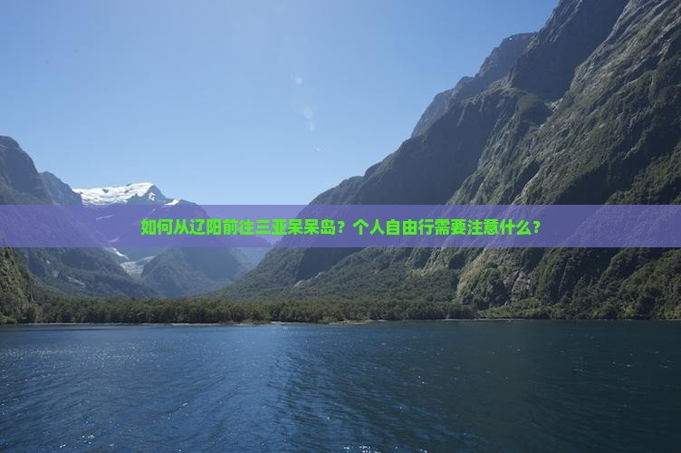 如何从辽阳前往三亚呆呆岛？个人自由行需要注意什么？