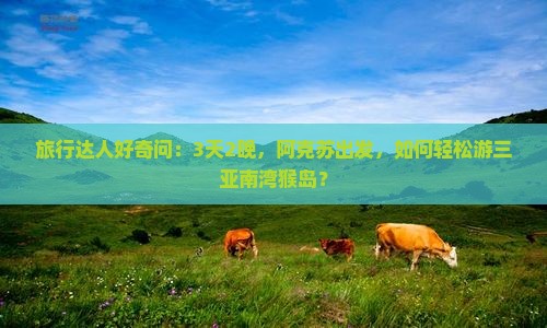旅行达人好奇问：3天2晚，阿克苏出发，如何轻松游三亚南湾猴岛？