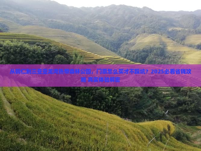 铜仁去三亚亚龙湾热带森林公园门票