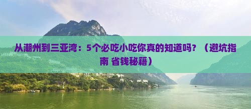 潮州前往三亚三亚湾旅游小吃