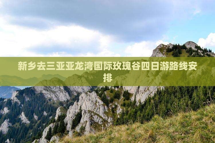 新乡去三亚亚龙湾国际玫瑰谷四日游