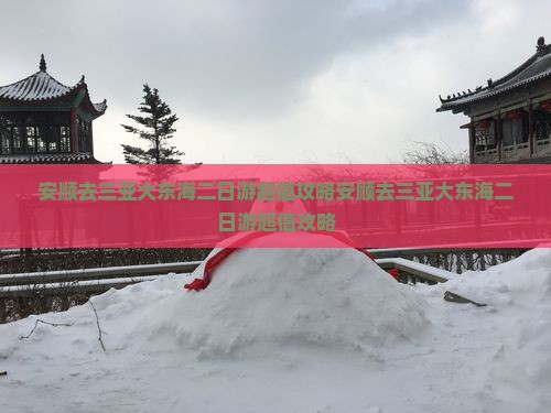 安顺去三亚大东海二日游