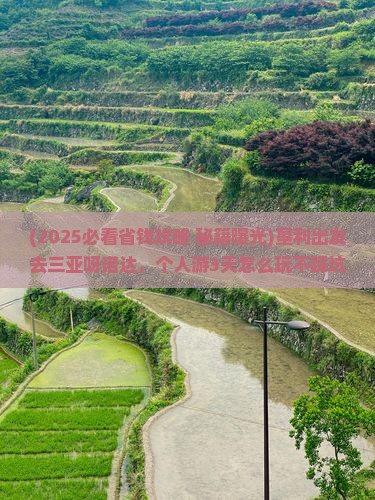 垦利前往三亚呀诺达景区个人游