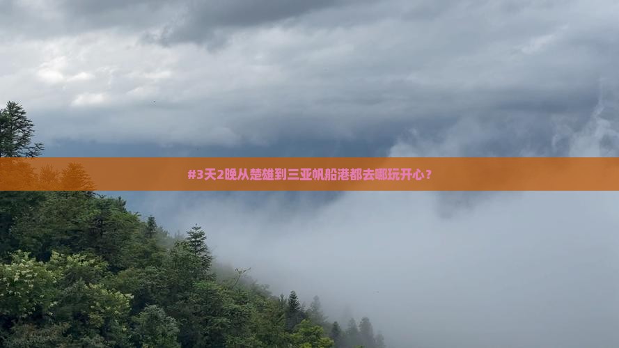 #3天2晚从楚雄到三亚帆船港都去哪玩开心？