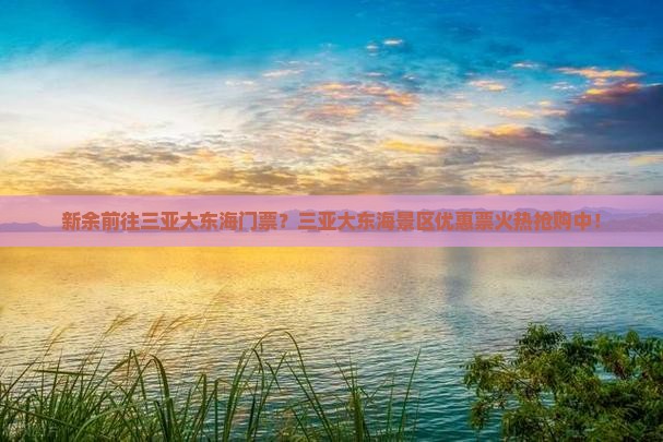 新余前往三亚大东海门票？三亚大东海景区优惠票火热抢购中！