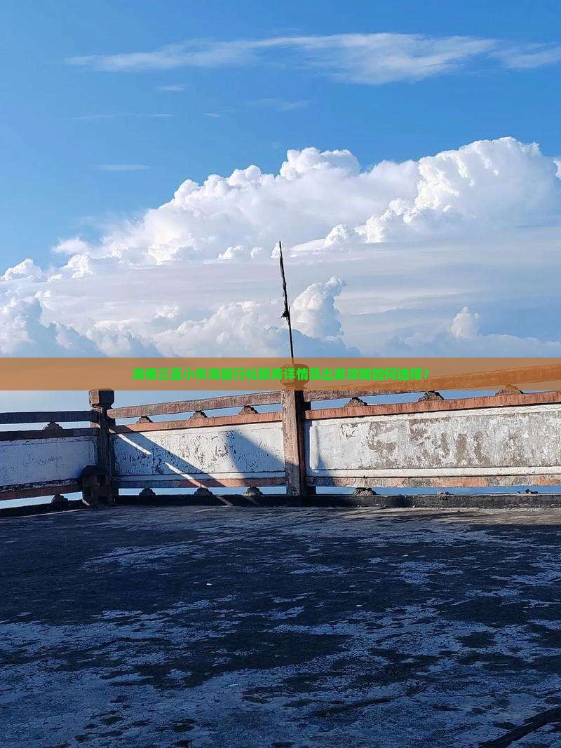 海南三亚小东海旅行社服务详情及出发攻略如何选择？