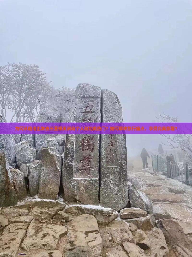 为何从临沧出发去三亚蜈支洲岛个人游如此热门？如何解决旅行痛点，享受完美旅程？