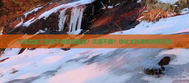 十堰出发三亚椰子洲岛哪里玩？交通不便？快试试种草机推荐玩法