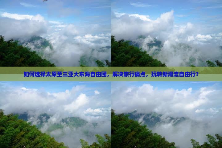 如何选择太原至三亚大东海自由团，解决旅行痛点，玩转新潮流自由行？