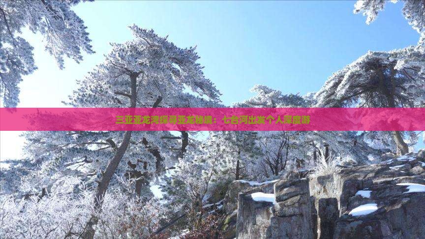 三亚亚龙湾探寻亚龙秘境：七台河出发个人深度游