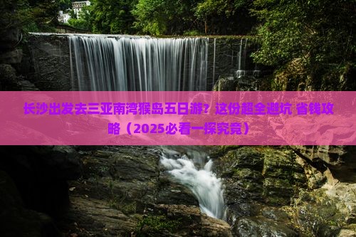 长沙出发三亚南湾猴岛五日游