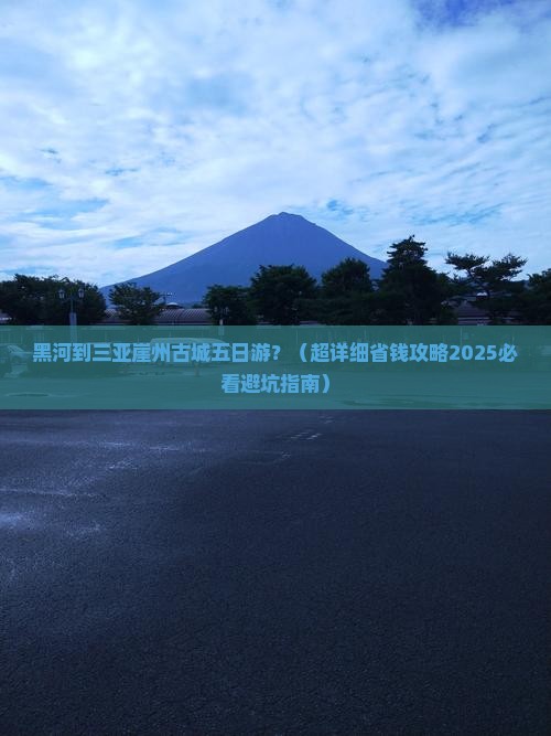 黑河去三亚崖洲古城五日游