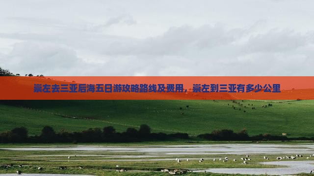 崇左去三亚后海五日游