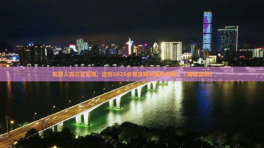 松原去三亚后海大型旅游团
