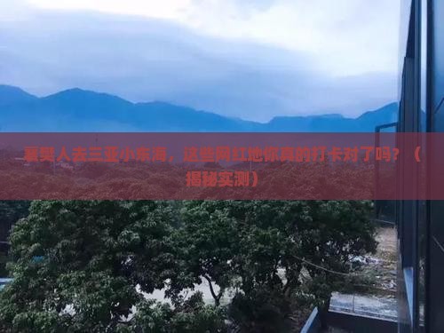 襄樊去三亚小东海旅游网红地点
