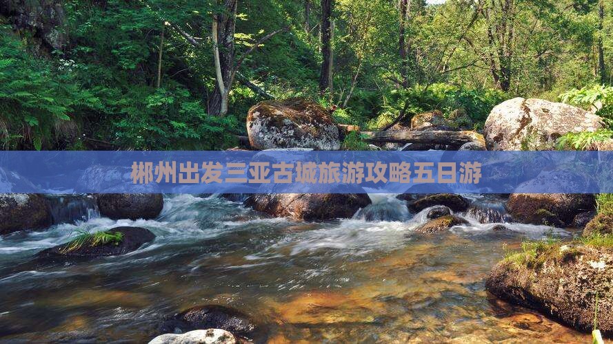 郴州出发三亚崖洲古城五日游