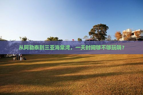 阿勒泰去三亚海棠湾一日游