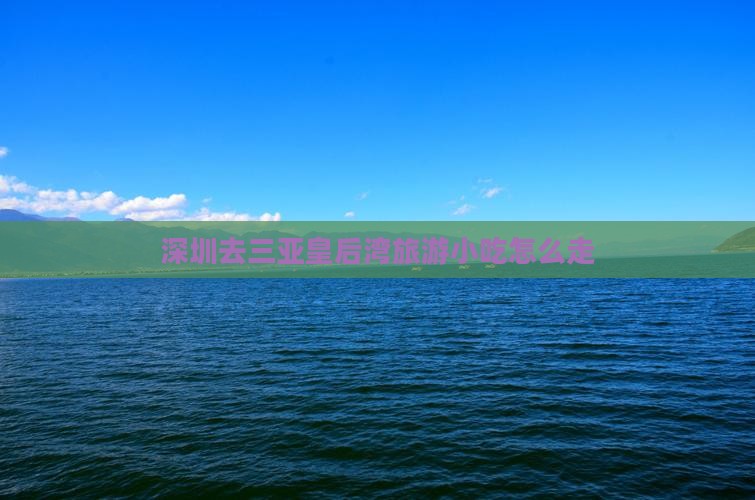 深圳去三亚皇后湾旅游小吃
